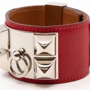 Hermes Collier De Chien! Gorgeous red and silver